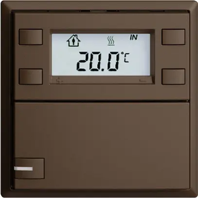 Pulsante RTH INC KNX 1×EDIZIOdue F coffee, con LED RGB 
