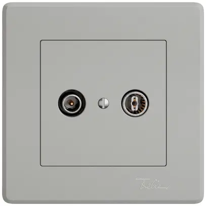 UP-Antennendose TV-R EDIZIO.liv SNAPFIX® Durchgangsdose 4dB hgu 