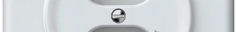 Prise ENC origin 2×type 23 1×S 16A 230V 92×92mm blanc 