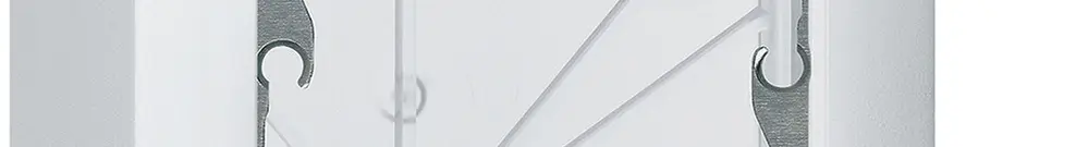 Intestazione AP Hager kallysto 1×1 86×86mm bianco 