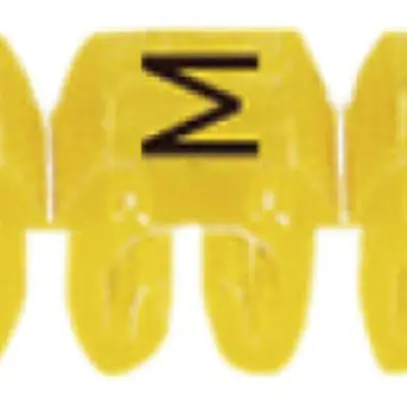 Anello-riferimento Legrand CAB 3, per 0.5…1.5mm² stampa: 'M', giallo 