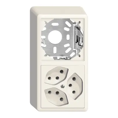 Combinazione AP vuoto+3×T13 EDIZIOdue bianco 