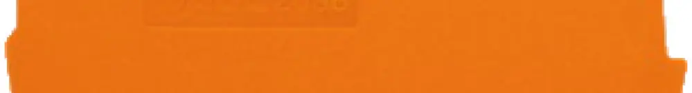 Paroi de fermeture/interméd. WAGO 0.8mm orange 