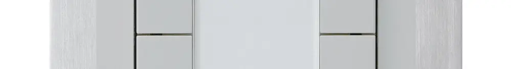 UP-Taster kallysto B KNX 4× RGB LED s/e-link hellgrau 