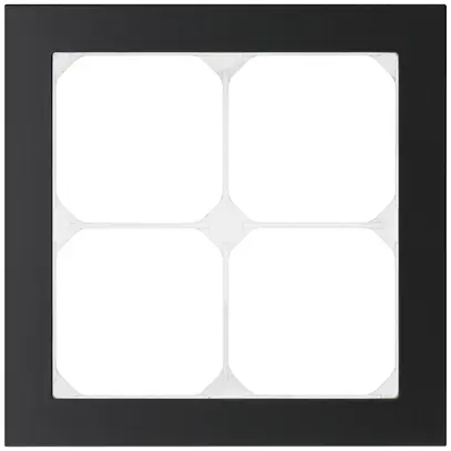 Telaio di cop. KAL.art 2×2 154×154mm Al nero 
