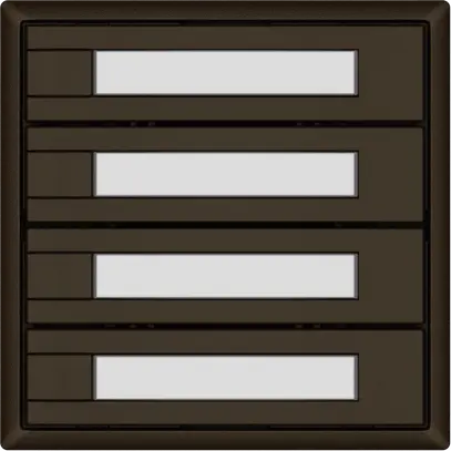 Pulsante universale EDIZIO.liv UNI SNAPFIX® 12…48V s.LED 4× com.1T targ.ma 