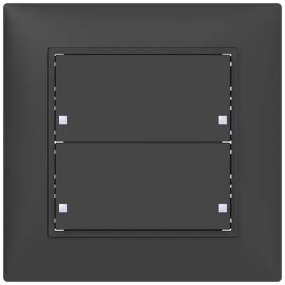 Sensore pulsante INC SIDUS KNX Design tipo B, 2/4, antracite 
