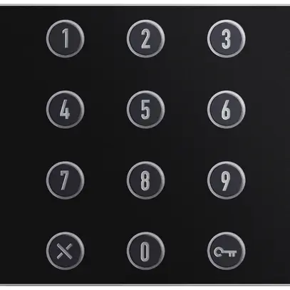 Placca frontale per modulo tastiera numerica Urmet Alpha, IP55, nero 