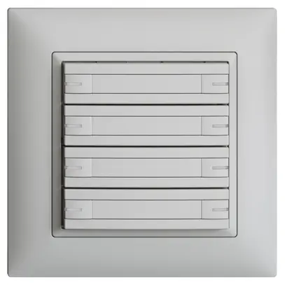 Pulsante KNX RGB INC EDUE FMI, 250mW, c.LED RGB, carta, 8×pulsante, 1×tasto, grc 
