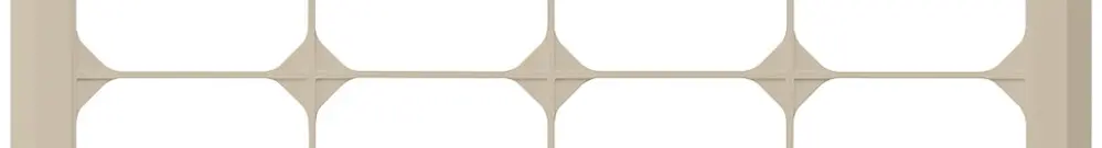 Telaio di copertura INC kallysto.line 2×4 beige orizzontale 152×272mm 