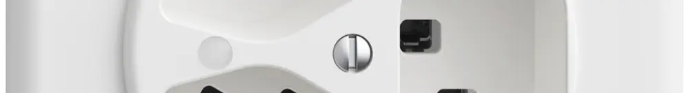 Presa INC Sdue QMI, 3×tipo 23, c.LED, c.piastra di copertura e di fissaggio, bi 