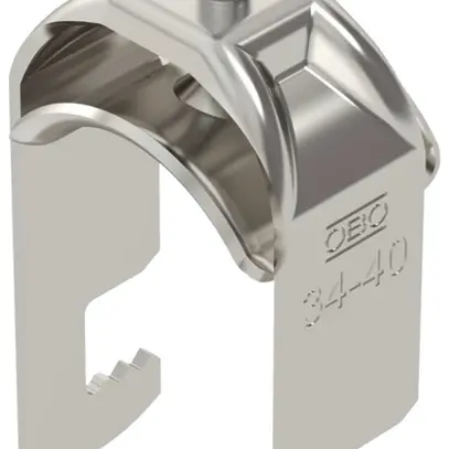 Fixation rapide BET 2056 pied à F métal 34…40mm 1×câble A2 1.4301 