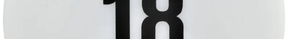 Assortimento di numeri civici adesivi Z-Licht 60mm nero 