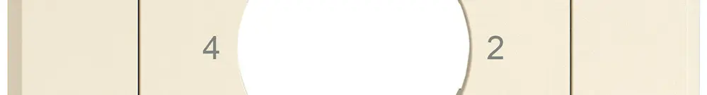 UP-Montageset EDIZIO.liv SNAPFIX® f.Drehschalter m.Schloss 4-1-2-3 cr 