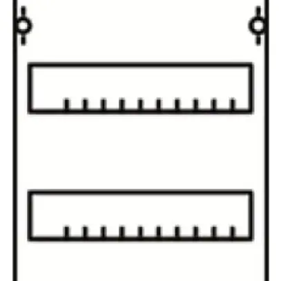 REG-Ausbaumodul ABB 1V4A, für Kleinverteiler CombiLine 1-Feld 8-reihig 96TE 