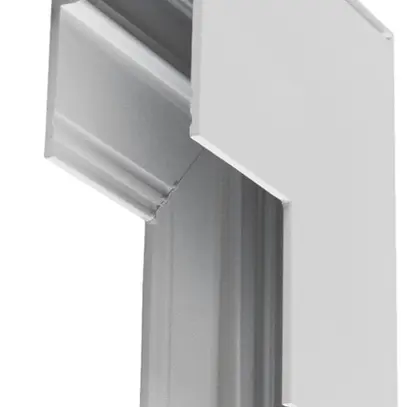 Raccordo a L SLV 48V TRACK alluminio 84×84×47mm bianco 