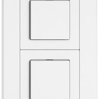 UP-Kombination EDIZIO.liv SNAPFIX® 2×1 156×96mm Wechsler 1L+Schema 3/1L weiss 