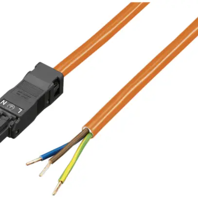 Anschlussleitung Rittal SZ 2500.500, 3m, Kupplung/ohne Stecker, orange 