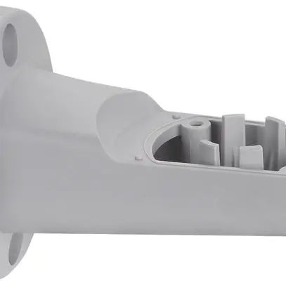 Équerre WERMA, pour colonne de signalisation, pour montage unilatéral, gris 