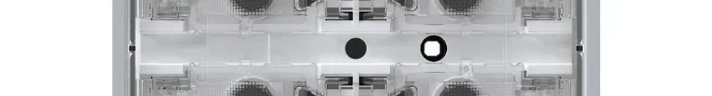 Poussoir KNX KAL p.8×touches 8×points actionnables LED gris 