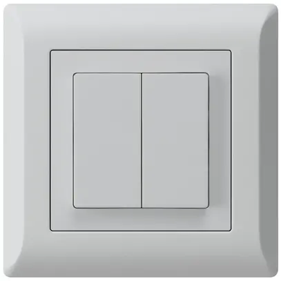 Poussoir ENC kallysto.line 2×A-R/1P gris clair 