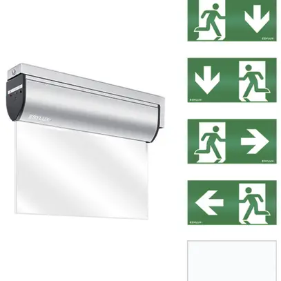Lampada di emergenza ESYLUX SLC EL LED IR 230V 3W IP40 3h all fissaggio laterale 
