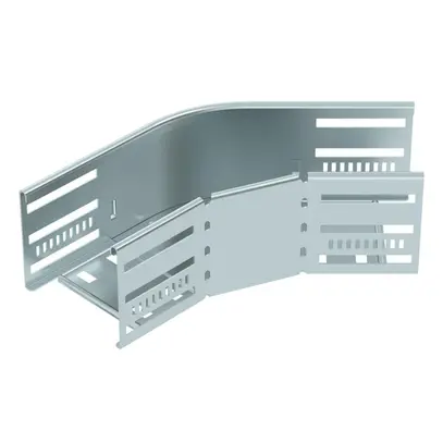 Coude BET RB 45° 85×100mm acier zingué en continu 