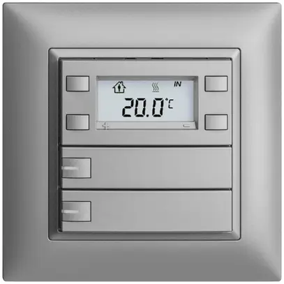 Pulsante RTH INC KNX 2×EDIZIOdue FMI silver, con LED RGB 