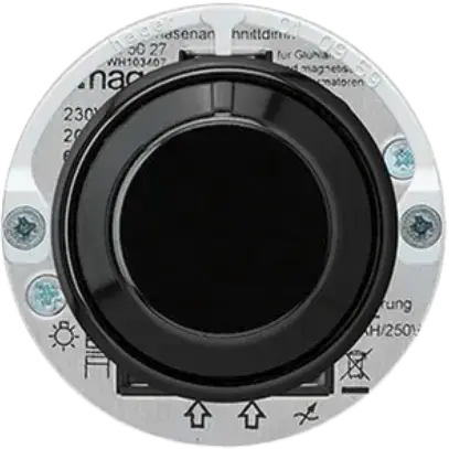 Variatore rotativo Hager basico ritardo di fase ascendente 20…500VA nero 
