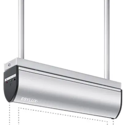 Luminaire de secours ESYLUX SLD LEDi SC/C montage suspendu 