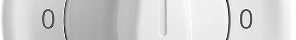 Interruttore rot.INC STANDARDdue 2/1L bianco, con impugnatura girevol 