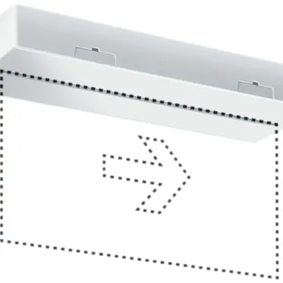 Lampada di emergenza ESYLUX SLX 32 LEDi Display 24…230V, bianco 