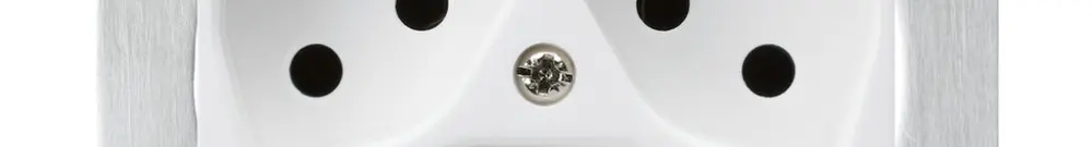 Prise ENC kallysto 3×T13 blanc avec sécurité enfants avec plaque de fixation 