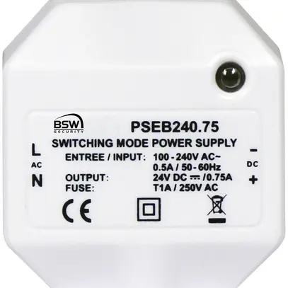 Alimentazione INC BSW 24VDC 0.75A 