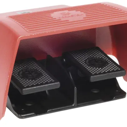 Pulsante a pedale Bernstein 10A, 2×1Ch/1R, con protezione piede, 2pedali 