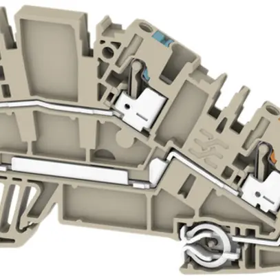 Morsetto d'installazione Weidmüller AITB 2.5 N-L-PE PUSH IN 3 piani 