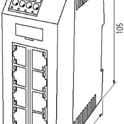 Switch Murrelektronik Xelity 8TX, 8-port unmanaged 10/100Mbit/s full duplex 