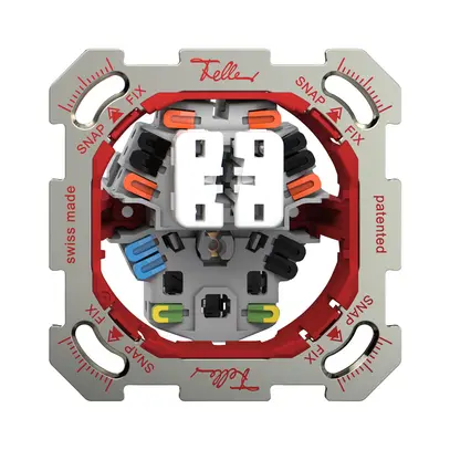 Combinazione INC Feller SNAPFIX® 2×schema 3+T23 
