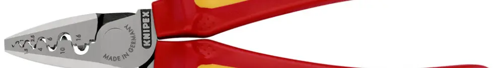 Pinza di serraggio KNIPEX per capicorda VDE 180mm 
