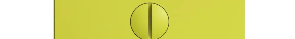 Plaque frontale EDIZIOdue lemon pour obturateur 