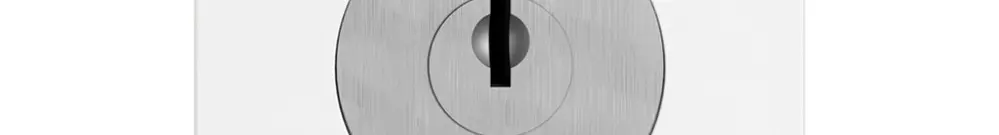 Interruttore a chiave EDIZIO.liv c.KABA 1007F/5000 c.cont.sep.1P 1-0-2 p=67mm bi 