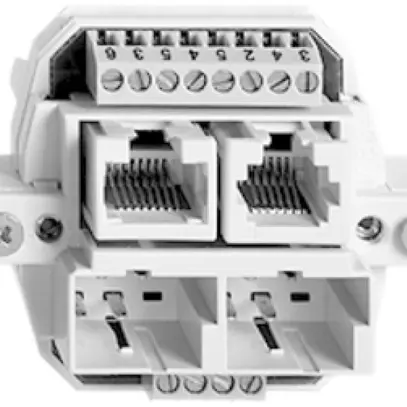 Presa 2×TT/RJ45/RJ11/u ADSL ITplus 