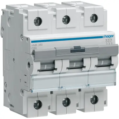 Disjoncteur Hager MCB 3P 400V type C 80A 4.5UM 