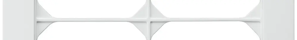 Telaio di copertura INC kallysto.pro 2×2 bianco 154×154mm 