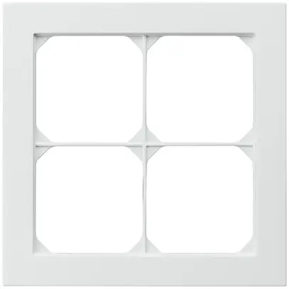 Cadre de recouvrement ENC kallysto.pro 2×2 blanc 154×154mm 