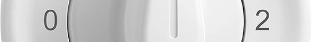 Interruttore rot.INC STANDARDdue 5/2L bianco, con impugnatura girevol 