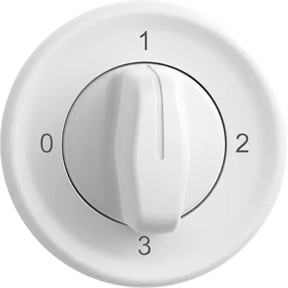 Interrupteur rot.ENC STANDARDdue 5/2L blanc, a.manette 