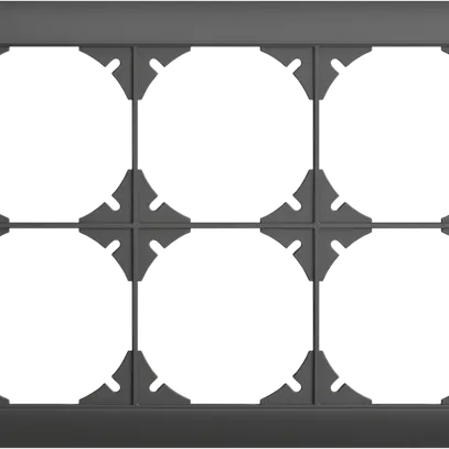 En-tête ENC EDIZIOdue SNAPFIX® 2×3 horizontal 208×148mm gris foncé 