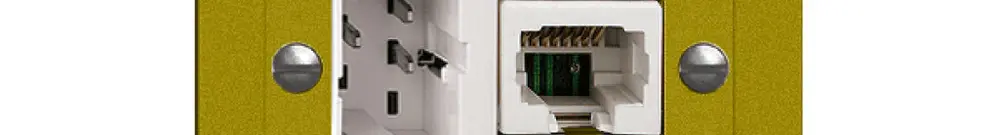UP-Dose xDSL RJ45/TT83 olive ITplus EDIZIOdue mit Filter 