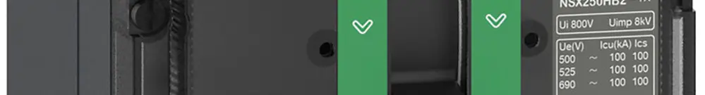 Disjoncteur de puissance ComPacT NSX250N avec MicroLogic2.2 3P3d 36…100A 50kA 